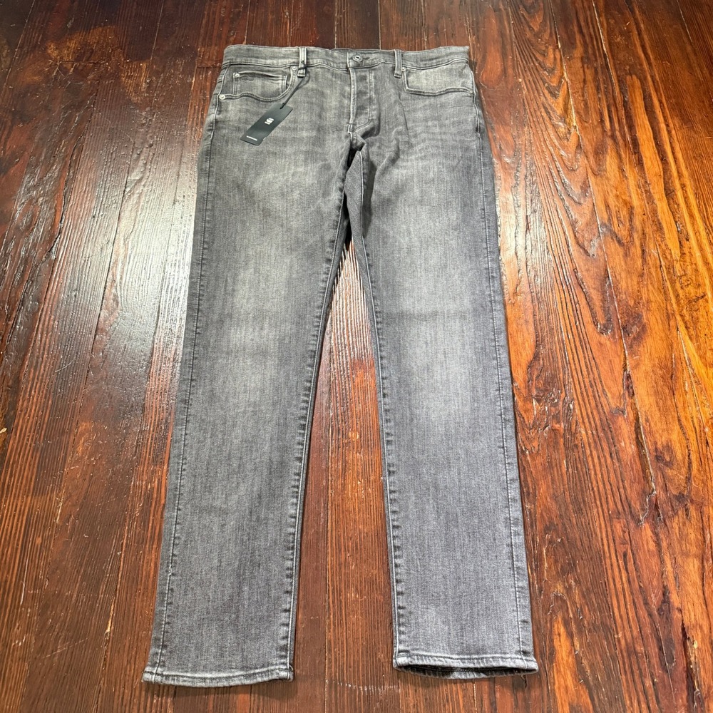 G Star Raw 3301 Slim Jeans Mens 33x32 Faded Black Magnet Superstretch Denim NWT